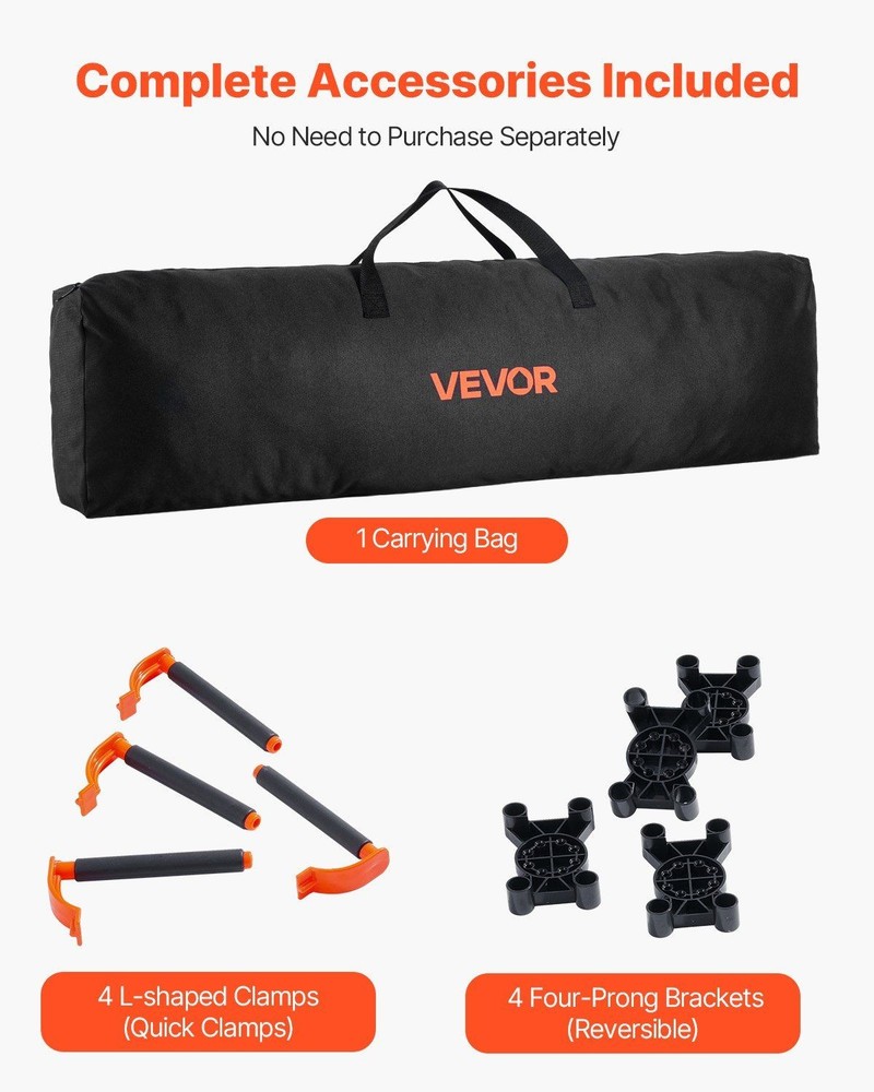 Portable Folding Workstand 6000lb Folding Work Table 8.05x4.13ft Portable Stand