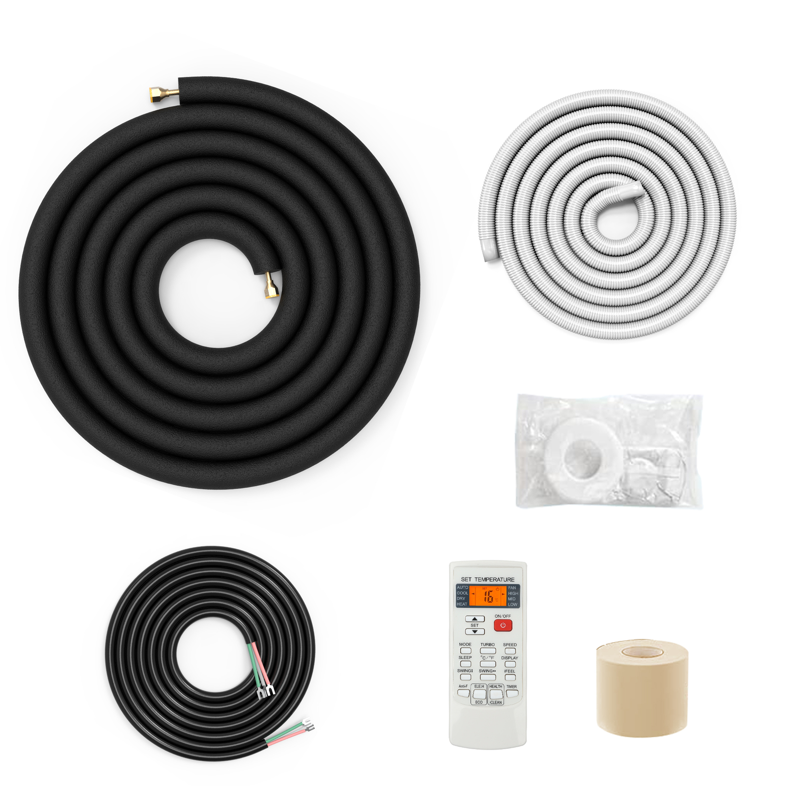 18000 BTU Mini Split Air Conditioner Heat Pump System 208-230V Ductless AC Cool