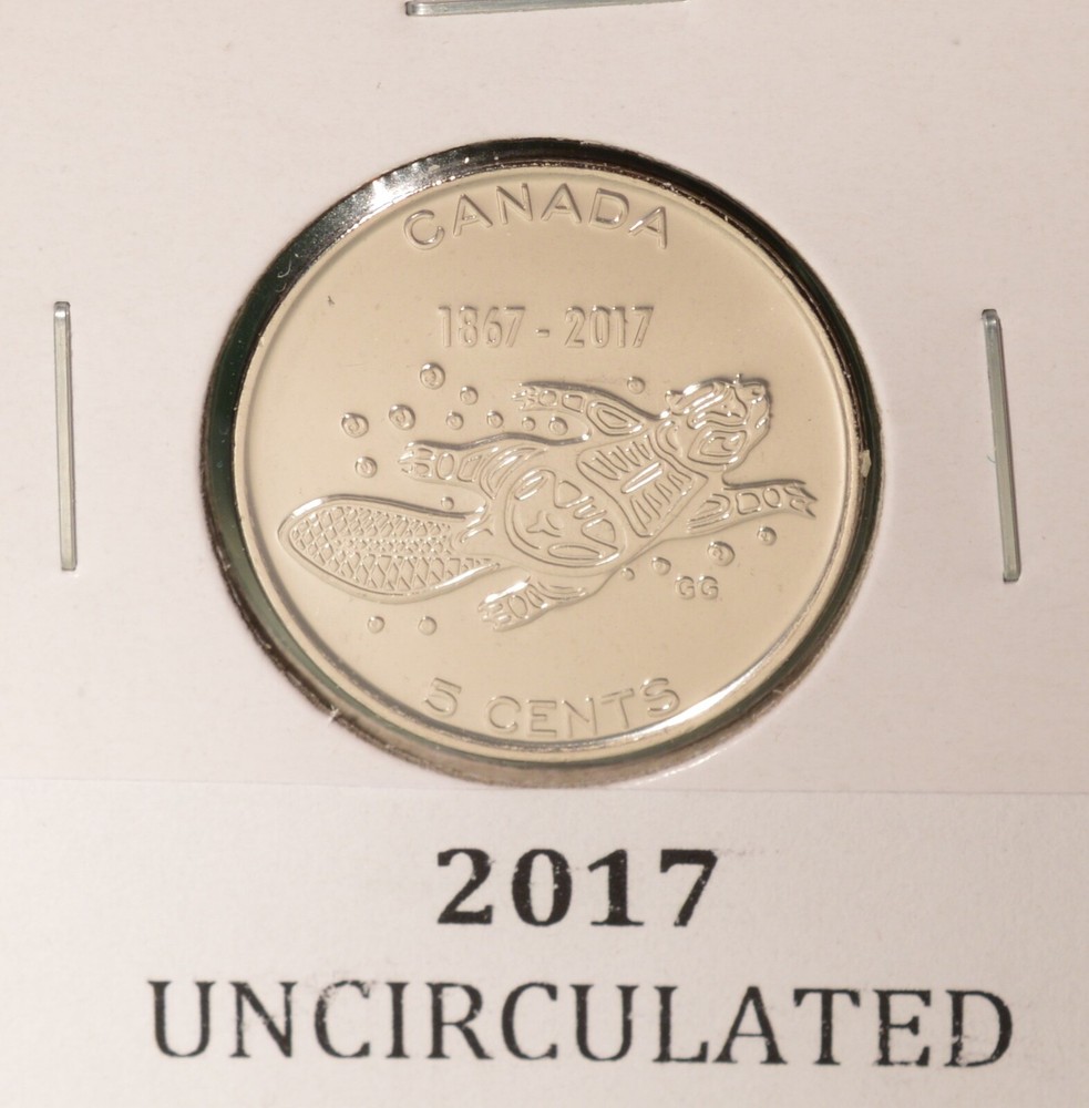 2017 Canada 5 Cent - UNCIRCULATED from Mint Roll 🇨🇦