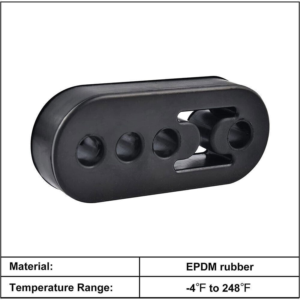 4Pc Performance Polyurethane Rubber Exhaust Hangers Adjustable Muffler Universal