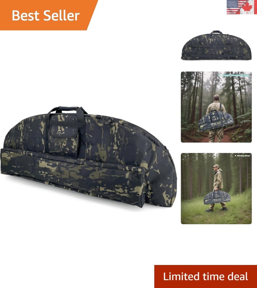 Soft Compound Bow Case - Lightweight, Waterproof, Camo Design 44"x16"