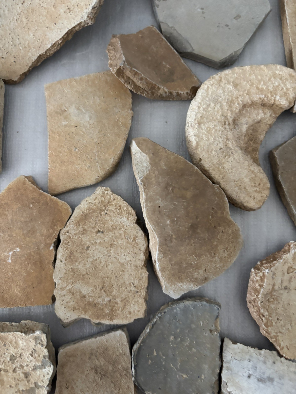 15+ Ancient Anasazi Native American 1-4” Pottery Shards Arizona L10-B FREE SHIP