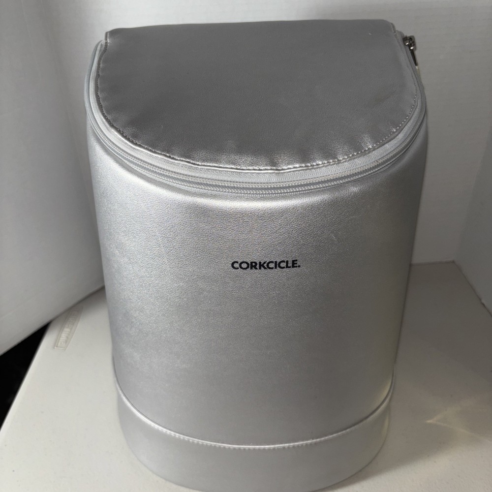 Corkcicle EOLA Bucket Cooler Bag Backpack - Silver ($150 Retail)