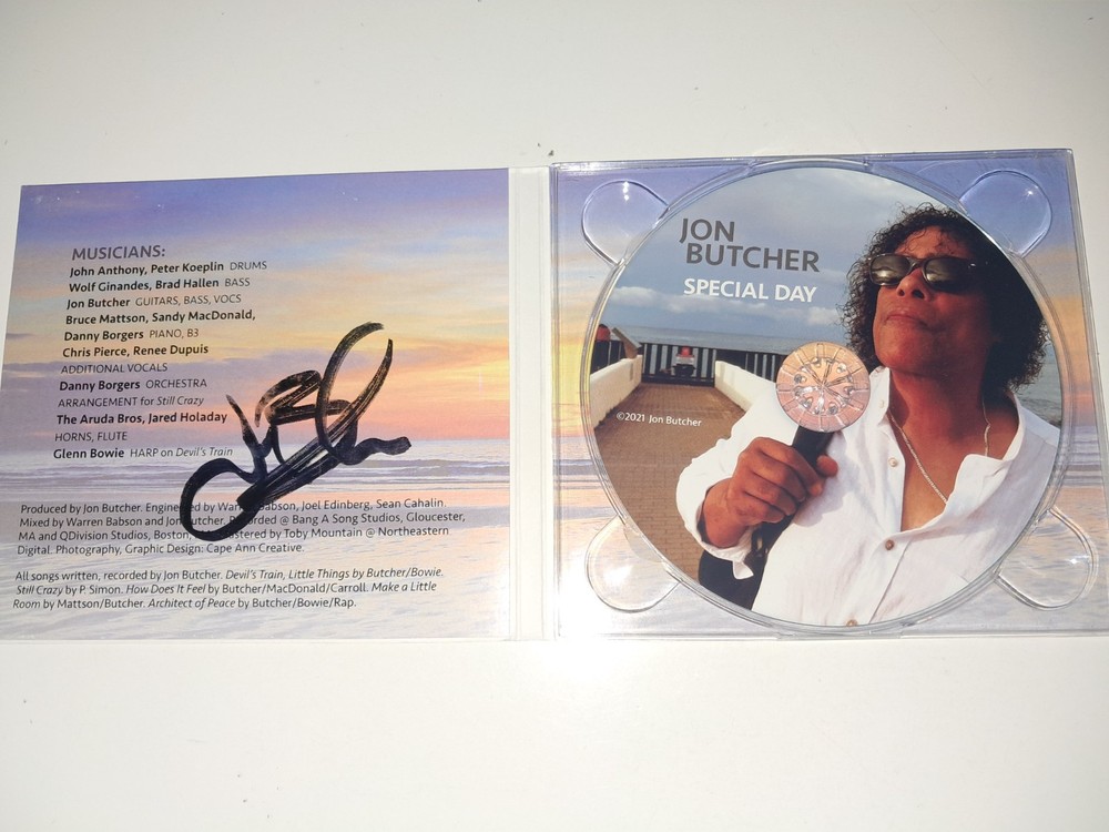 Jon Butcher Signed Autographed Special Day CD Boston Axis. Signed 2 Times!