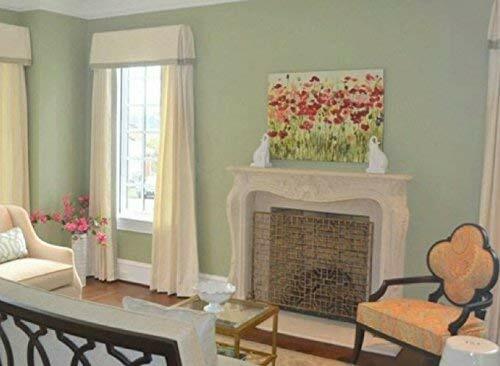 Elegant Geometric Single Panel Flat Fireplace Screen Grid Pattern Firescreen