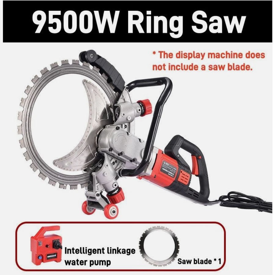 Ring Saw Depth Concrete Wall Cutting Machine With 1.5m/2m Guide Rail