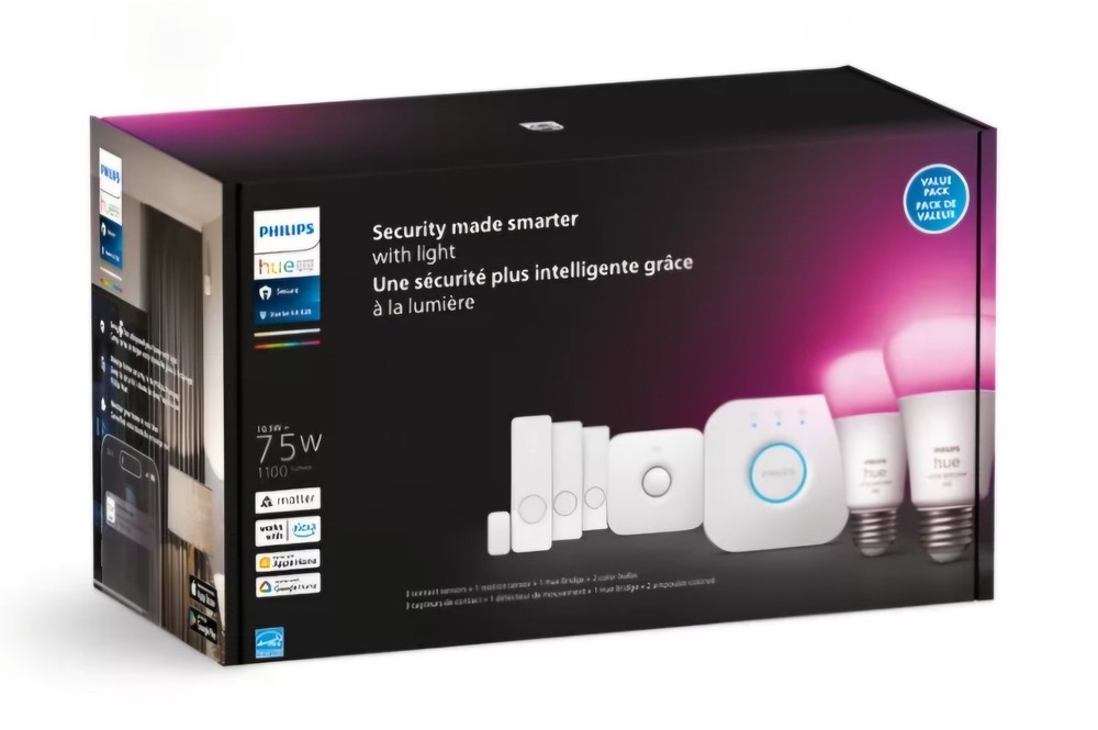 Philips - Hue Security Sensor Starter Kit -White