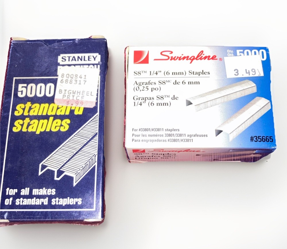 Swingline Staples Stanley Bostitch For Standard Stapler 2 Boxes