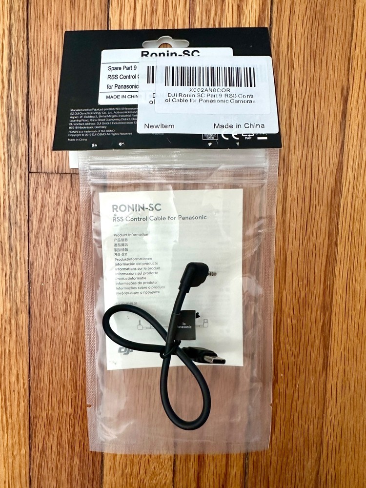 DJI Ronin-SC Motorized Gimbal Stabilizer & Panasonic Control Cable-Excellent