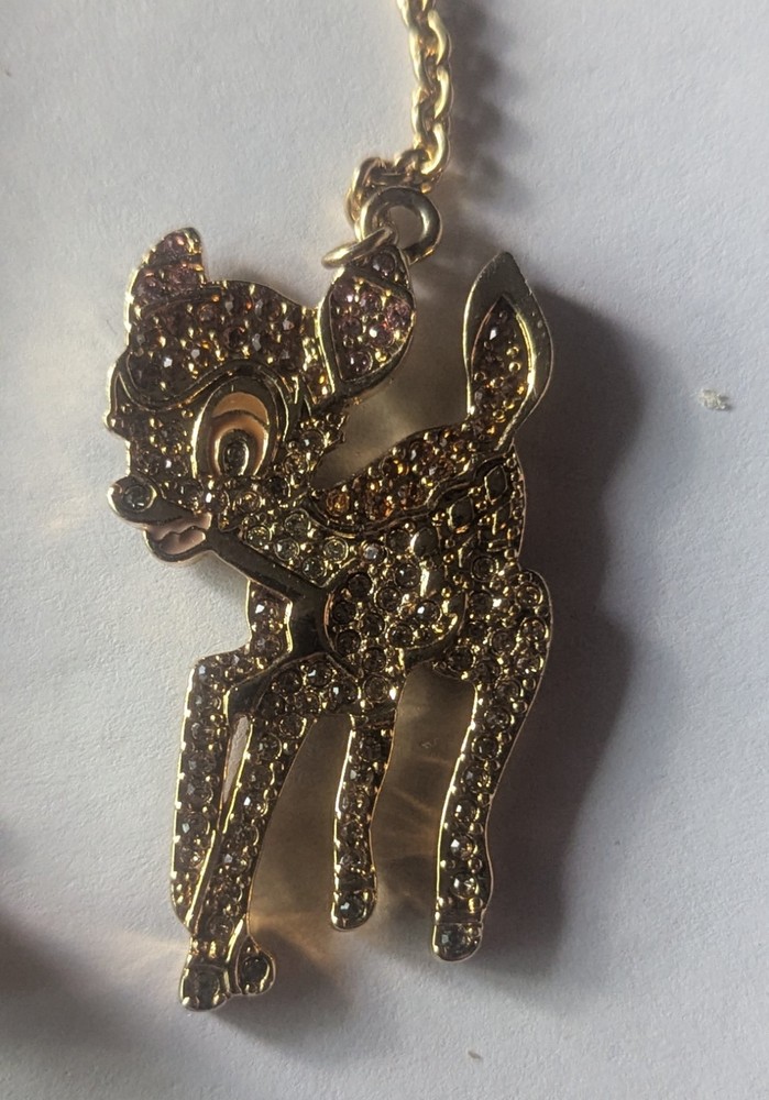 Yellow Tone Charm/Dangle Bambi Multicolor Crystal