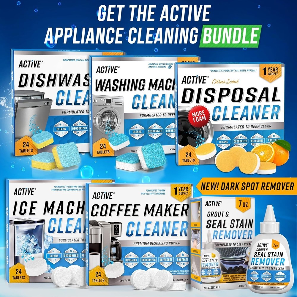 Active Washing Machine Cleaner Deep Clean 24 Pack - 1 Supply 24 Pack