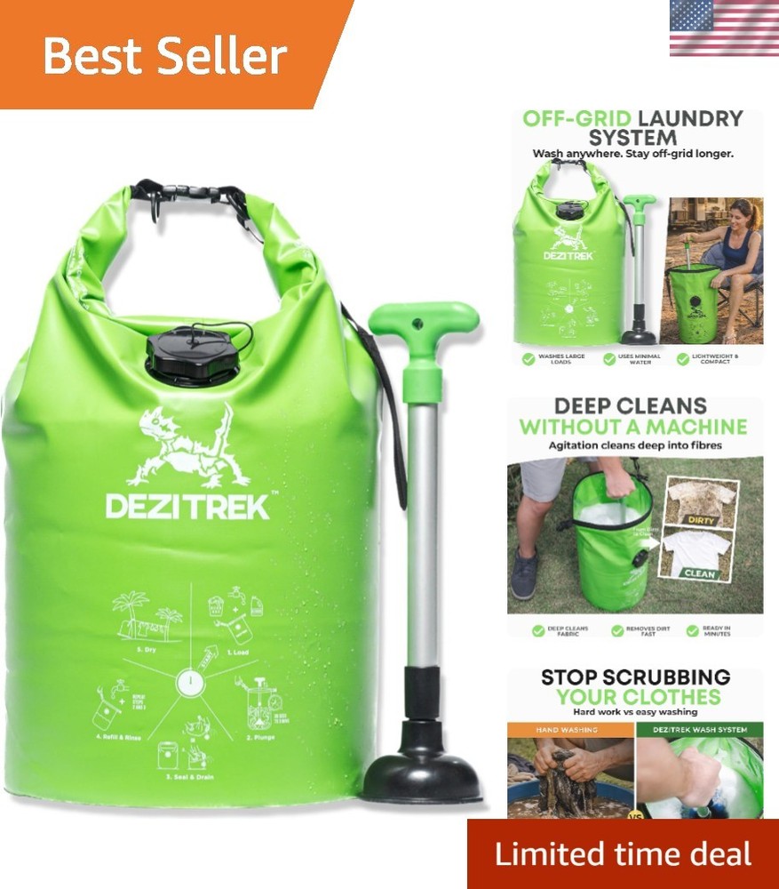 Large Portable Washing Machine – 4.4 lbs High-Capacity Off-Grid Laundry Solution