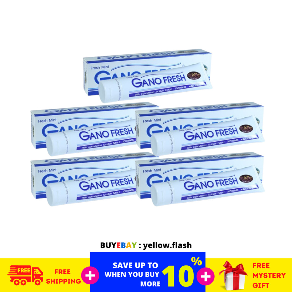 5 Boxes x 150g GANO EXCEL GANO FRESH TOOTHPASTE GANODERMA Free Shipping