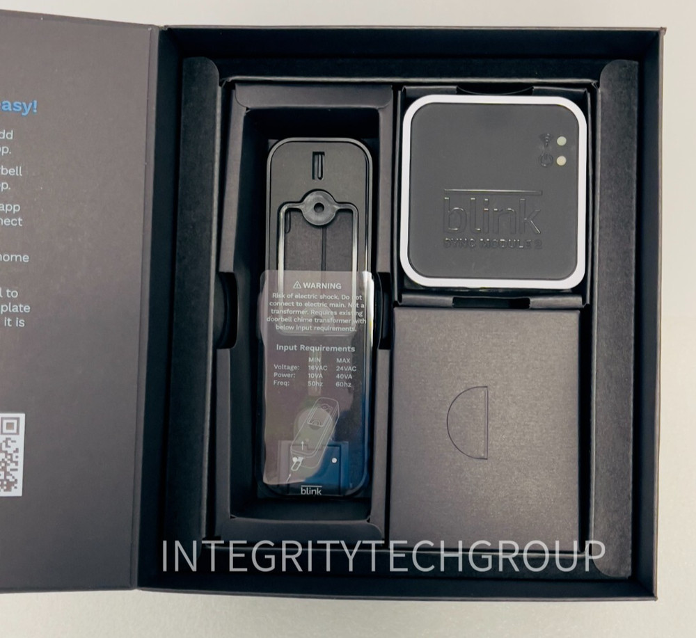 Blink Video Doorbell + Sync Module, New