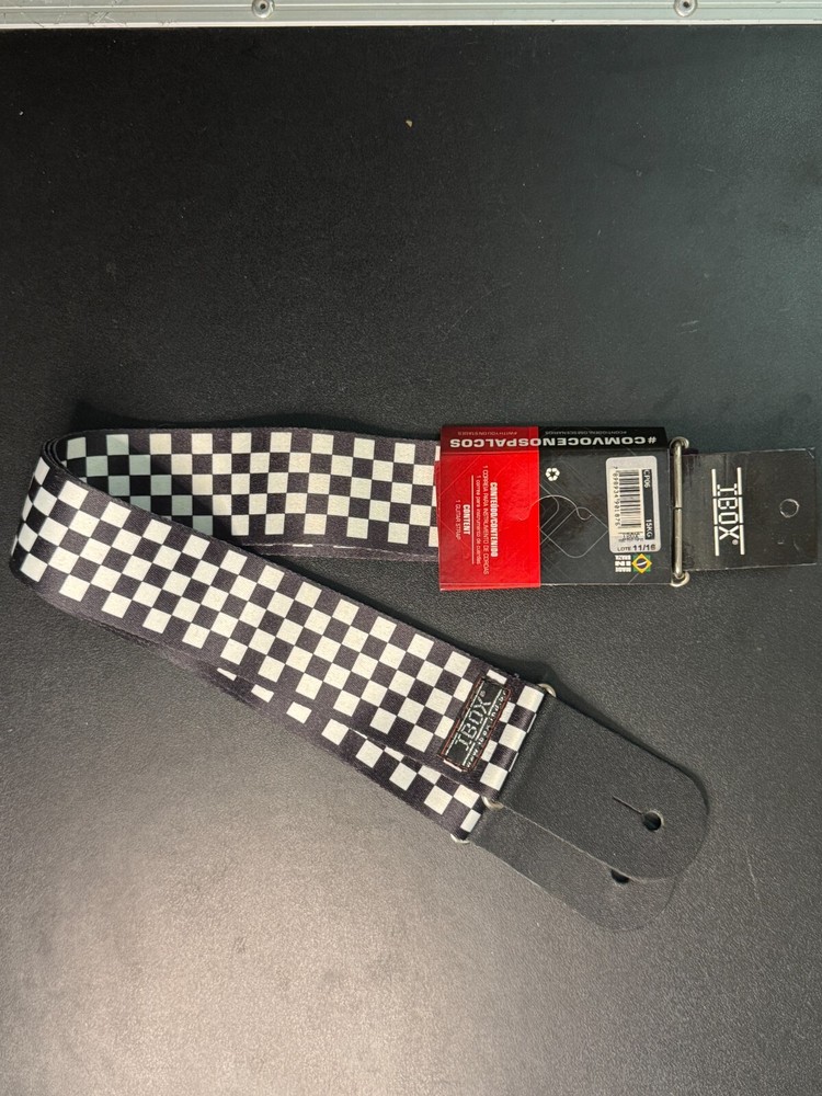 IBox Adjustable Guitar Strap-Durable Nylon with Leather Ends