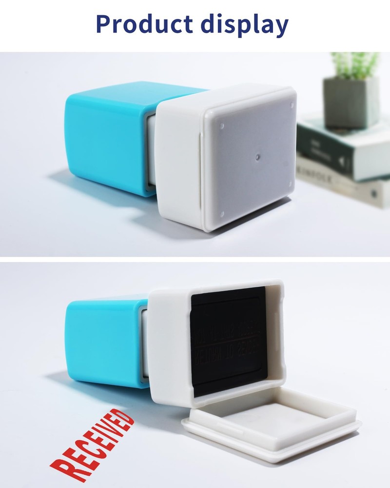Received Stamps Self Inking Rubber Stamp Red Ink Message Stamp Medium