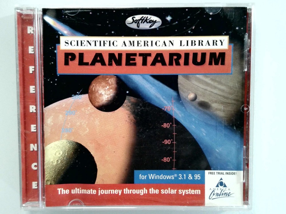 Softkey Scientific American Library PLANETARIUM PC CD-ROM Software Windows 3.1