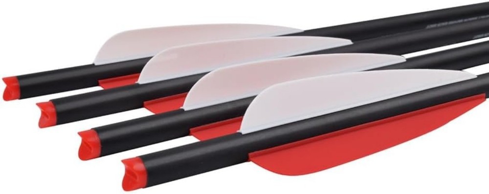 Lightweight Carbon Hunting Arrows - 12 Pack for Effective Target Practice
