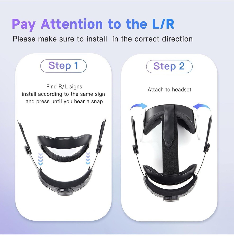 Head Strap Compatible with Meta/Oculus Quest 3 Accessories,
