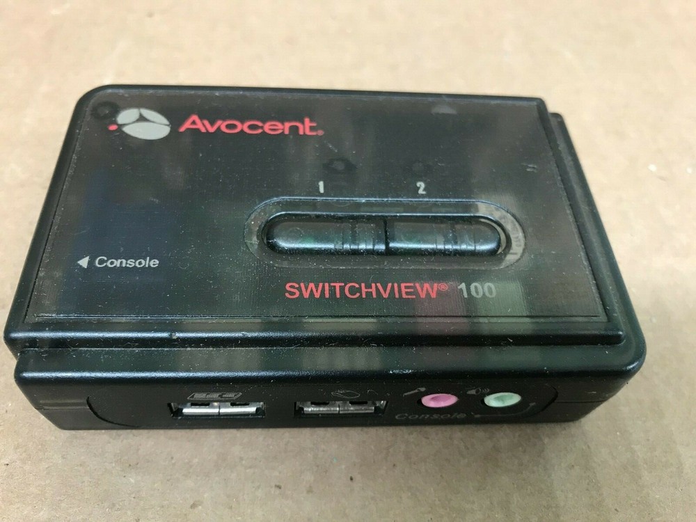 Avocent Switchview 100 2 Port USB KVM Switch model 2SV120BND1