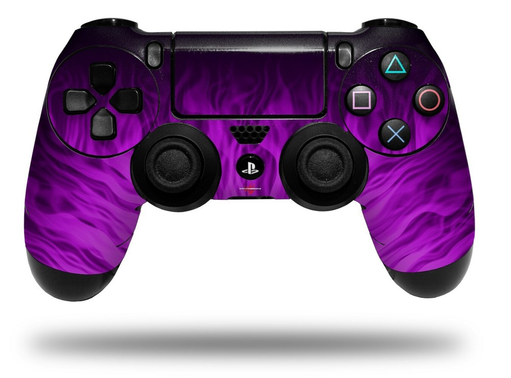 Skin for Playstation 4 Sony PS4 Controller Fire Purple