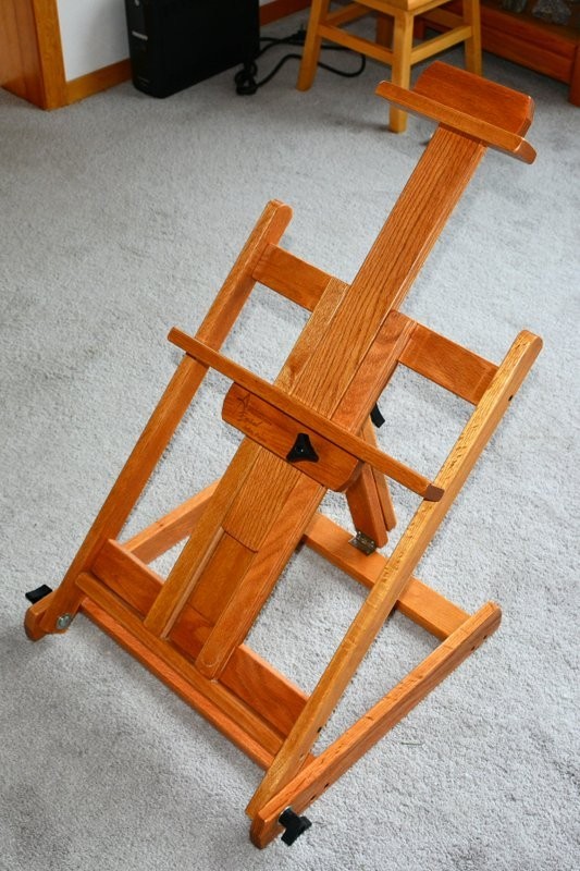 AMERICAN SOLID OAK LARGE TABLETOP EASEL