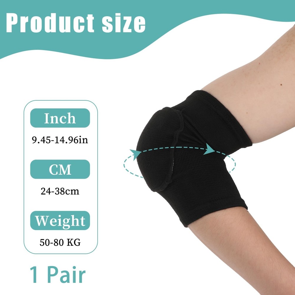 1 Pair Arm Brace Pads, Elbow Protector with Thicken Sponge Padding Breathable...