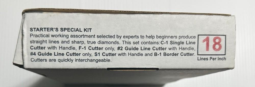 Dem Bart Checkering Tools With 3 Extra Cutters Starter Kit & Chip Carving Knife