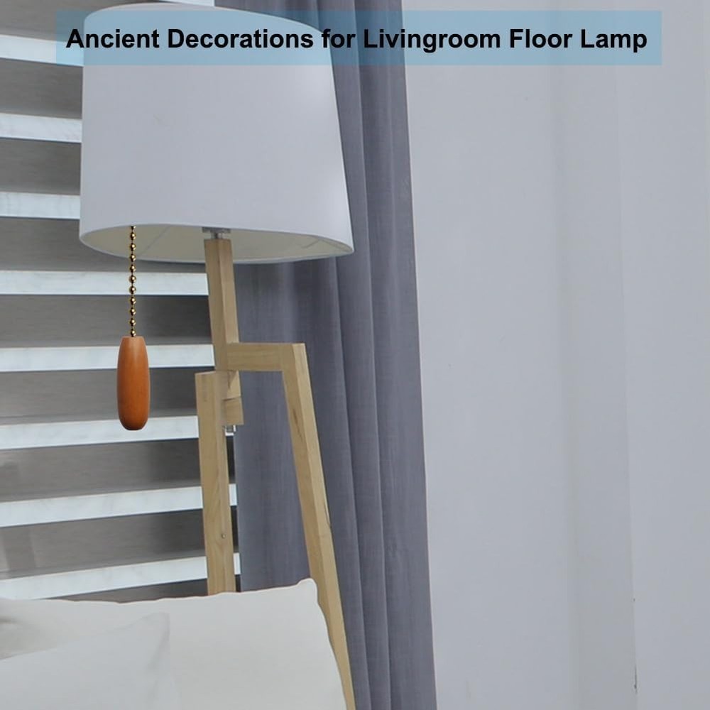 Ceiling Fan Pull Chains 12-inch Bronze Beaded Balls Decorative Pendant Set