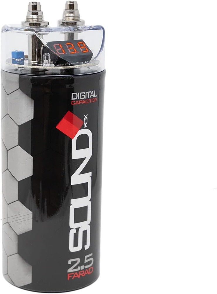 2.5 Farad Digital Capacitor for Car Audio - 2500 Watts