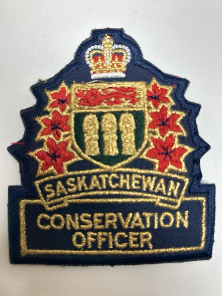 Obsolete Vintage Saskatchewan Conservation Officer Renewable Patch