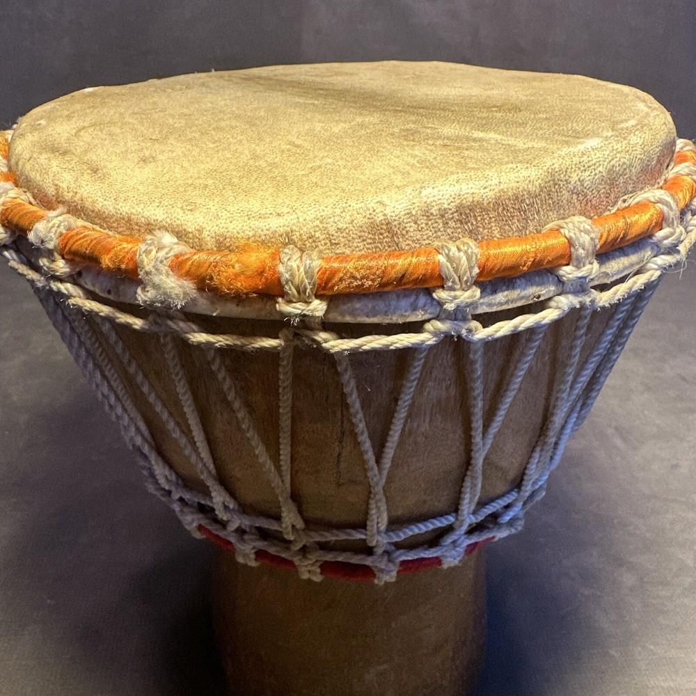 Hand Carved African Djembe Drum 11”