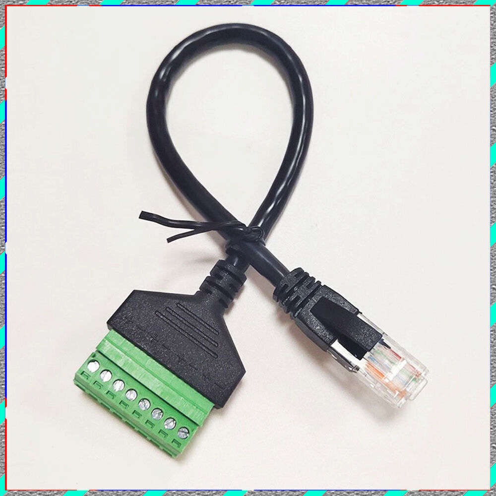 RJ45 revolution terminal 8-core extension Network cable adapter cable can fixed
