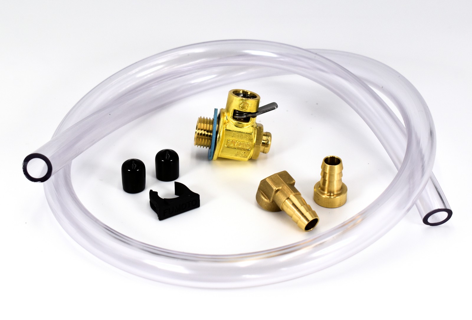 Fumoto F133S Oil Drain Valve with HD Brass 3' Hose Kit for Fumoto S/SX Nipple