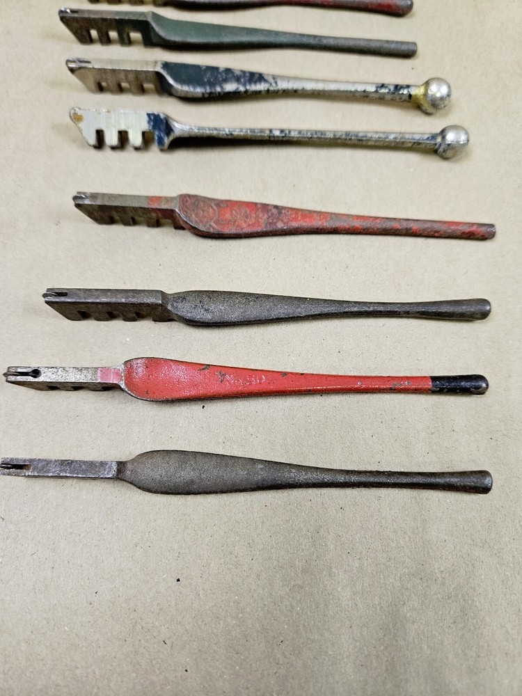 Nine vintage glass cutting tools Red Devil, Trojan, Fletcher, Ruby & Eclipse