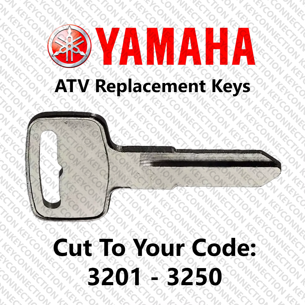 Yamaha ATV Replacement Keys Cut to Your Code 3201 - 3250