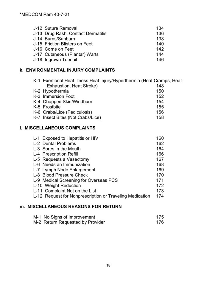 MEDCOM Pam 40-7-21 2019 PHYSICIAN ASSISTANT ALGORITHM TROOP MEDICAL CARE Data CD