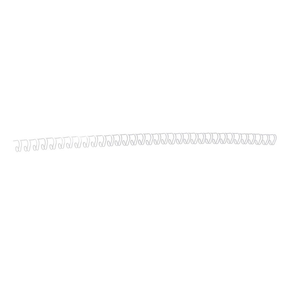 White 100x Double Loop Wire Binding Spine 6.4mm Diameter 34 Teeth 3:1 Scale Comb