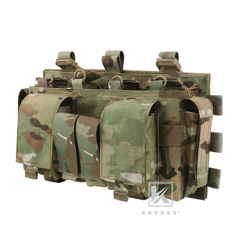 KRYDEX Tactical MF IV Placard Magazine Pouch Front Panel for Vest MC Camo