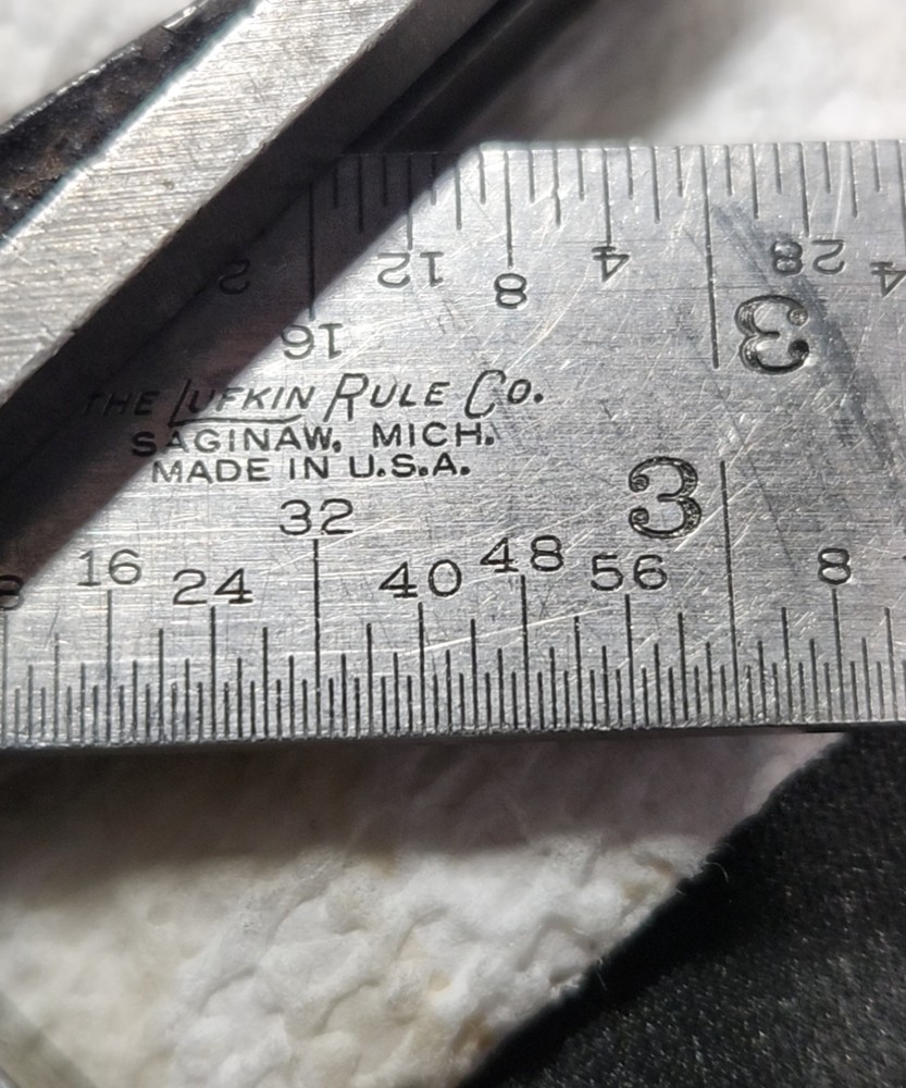 Lufkin Tempered 6" Comb Square Rule With Center Head