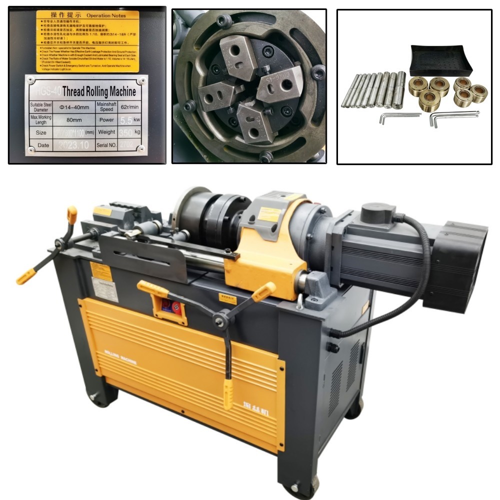 0.6"-1.6" 220V Straight Threads Stripping and Thread Rolling Machine Thread Roll