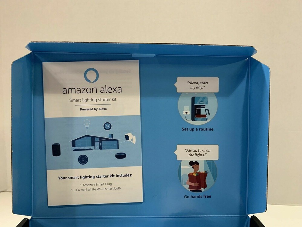 Alexa Smart Lighting Starter Kit Amazon Smart Plug & LIFX Mini Smart Bulb