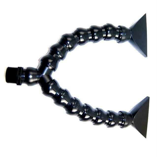 LOC-LINE 1/2" INCH DUAL RETURN NOZZLE SET - AQUARIUM PLUMBING PVC SOCKET FLEXIBL