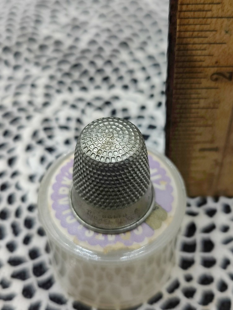 Sewing Thimble. Solid Nickel Silver.