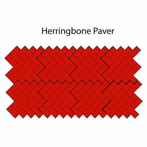 Herringbone Paver Concrete Stamp Single by Walttools (Floppy)
