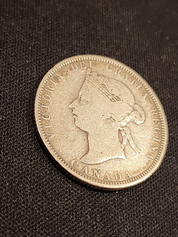 1883H Canada 25 Cents Silver Coin