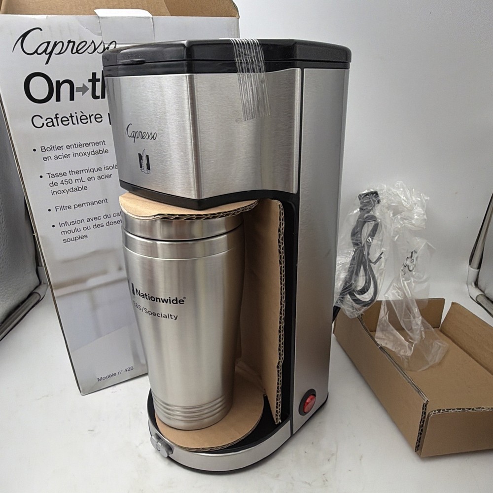 Capresso 425.05 1-Cup Coffee Maker - Black/Silver