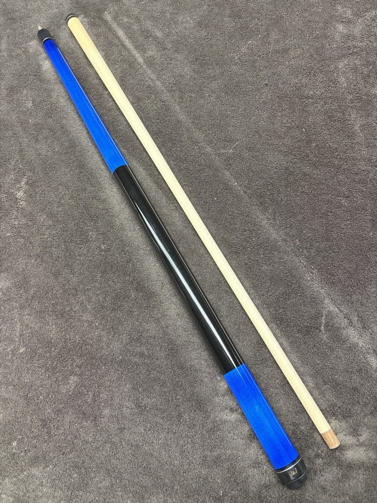 J&J Blue Stained Wrapless Dedicated Break Cue Stick