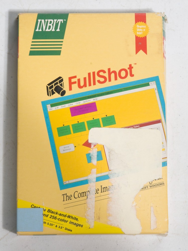 Vintage Inbit FullShot Image Capture Program for Windows 5.25" 3.5" ST533B03