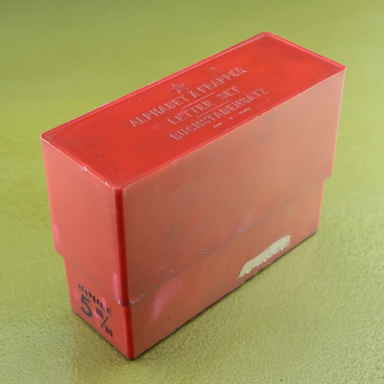 vintage France 5 mm * LETTER SET * STEEL STAMPS PUNCHES ALPHABET A Frapper ☆☆☆